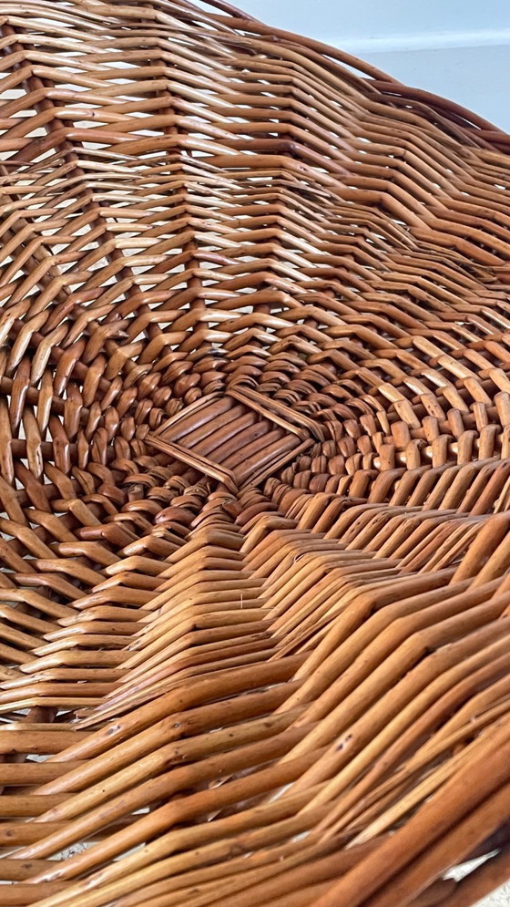 Image 1 of Vintage Rattan Log Basket