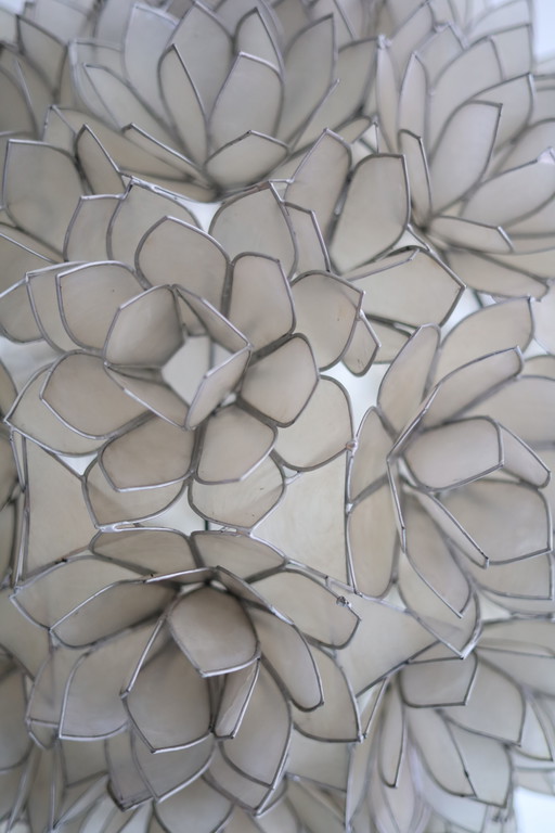 Capiz Lotus Ball pendant lamp