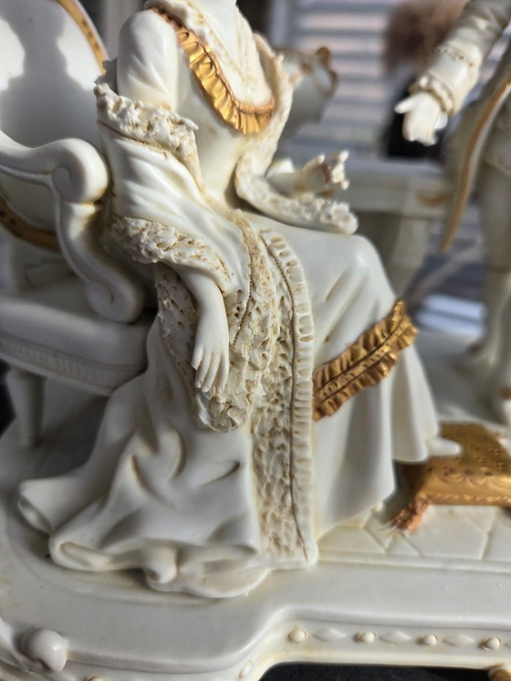 Image 1 of Grupo de elegantes figuras en porcelana Biscuit - siglo XX (ref 3775)