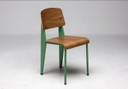 Sedia Vitra Standard Blé Vert Verde e Noce