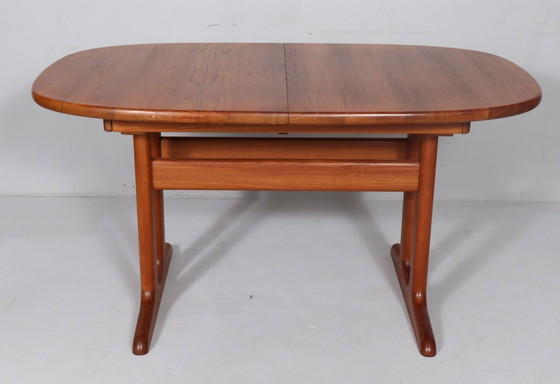 Image 1 of Tavolo da pranzo/tavolo allungabile in teak di metà secolo di Glostrup, Danimarca, anni '60