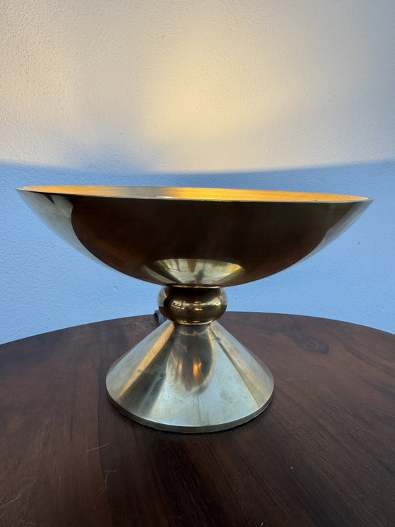 Image 1 of Lampada da tavolo alogena in bronzo massiccio degli anni '80.