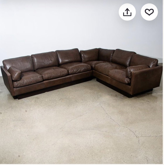 Image 1 of 70s Danish design leen corner sofa by Georg Thams