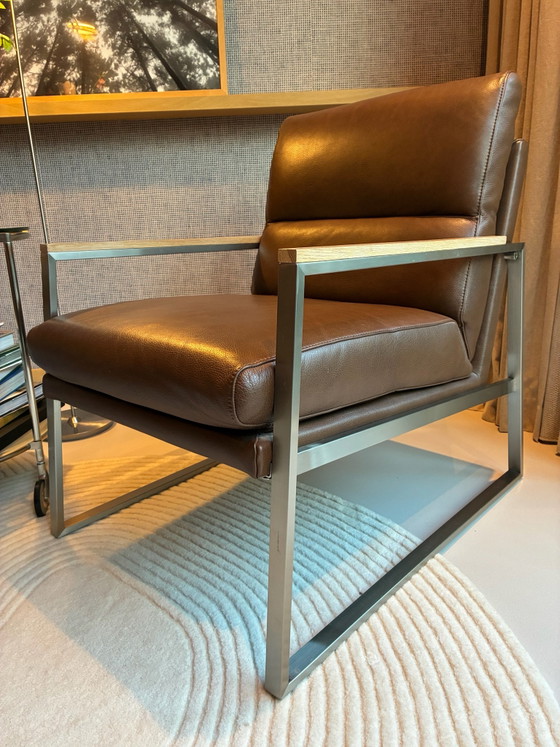 Fauteuils en cuir 2 chaises en cuir marron Movani – Vitra, Métal (photo 5 of 6)