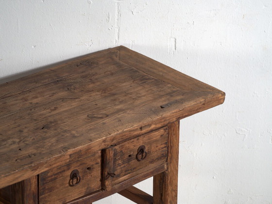 Consolle antica in legno di olmo – Cina, circa 1920 – Console, Iron (photo 19 of 40)