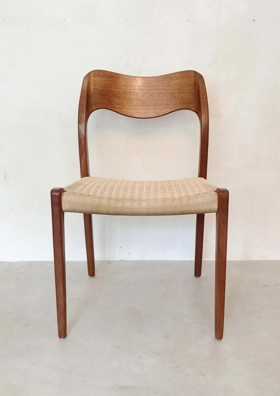4 Sedie da pranzo danesi Modello No.71 - Niels O. Møller – Niels Otto Møller, Wood (photo 4 of 10)