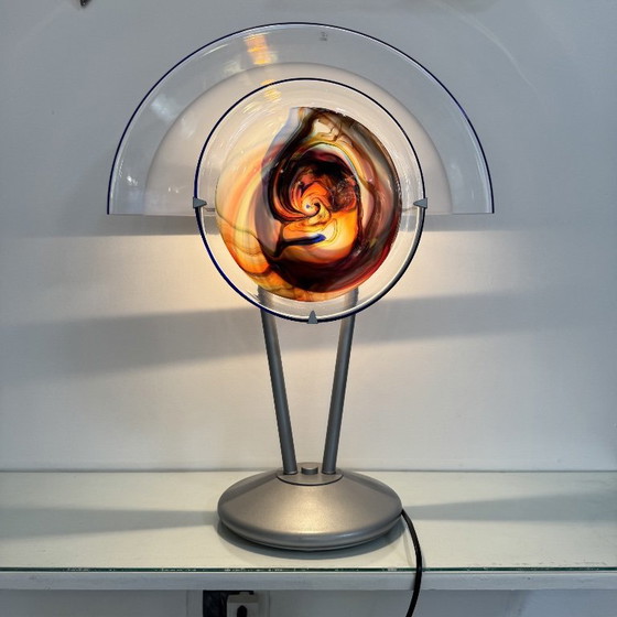 Sunset Murano Glass Table Lamp, Vintage Design, 1980s – vetri murano, Metal (photo 4 of 10)