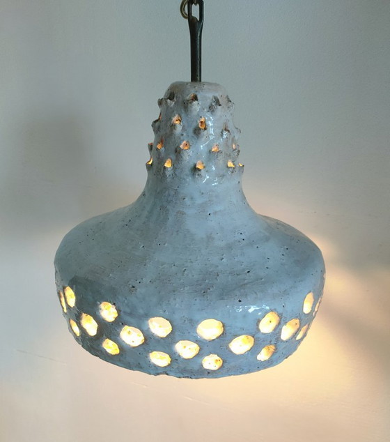 Image 1 of 60s/70s Ceramic Danish ceiling lamp