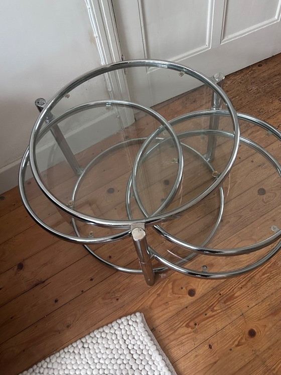 Leitmotiv chrome/glass side table – Metal (photo 3 of 5)
