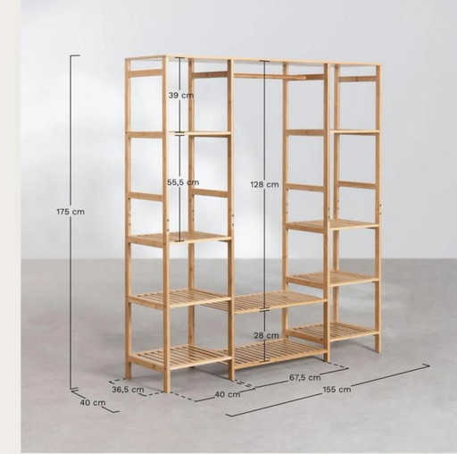 Sklum Open Bamboo Wardrobe