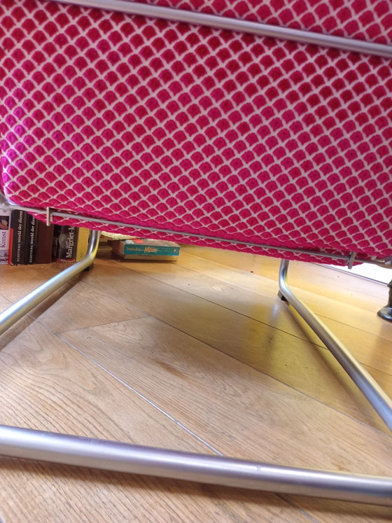 Gispen Classic 407: in roze cyclaam. – Fauteuils, Textiel, Hout (photo 6 of 7)