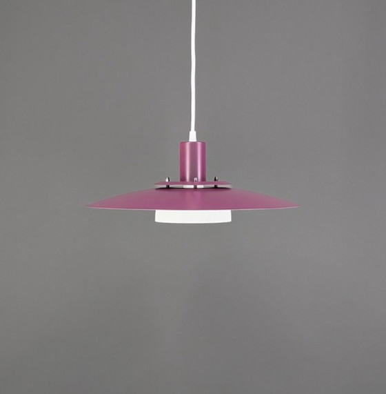 Vintage Scandinavische schalenlamp; Denemarken, 1970s – Design Light A/S, Hanglampen, Metal (photo 3 of 10)