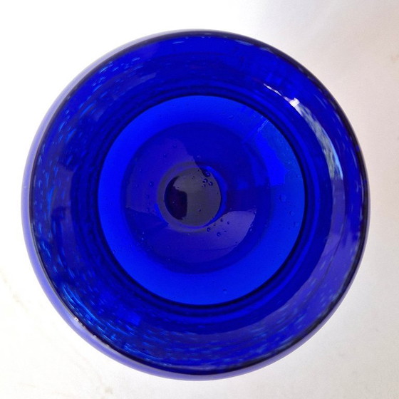 Image 1 of Kosta Boda - Blue Goblet Vase by Erik Höglund - Signed
