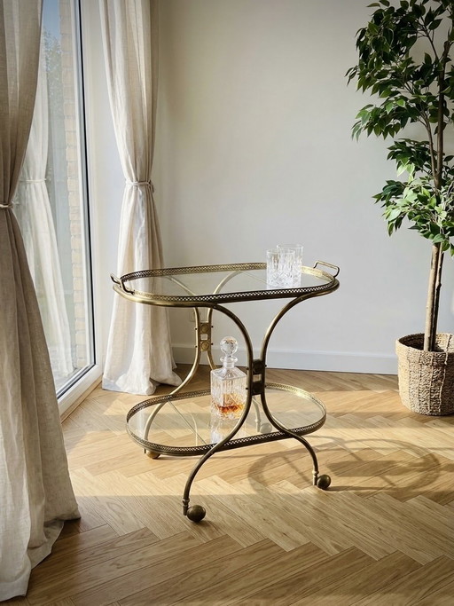 Desserte Vintage en Laiton