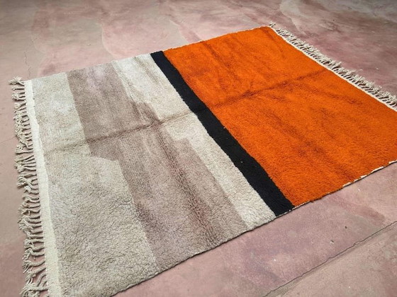 Alfombra bereber grande hecha a mano en lana natural, tamaño 250 x 350 cm. – Alberto Bazzani, Wool (photo 3 of 5)