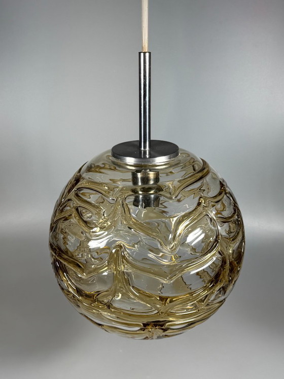 Lampada a sospensione Globe degli anni '60/'70 di Doria Leuchten, Germania. – Lampade a sospensione, Metal (photo 10 of 14)