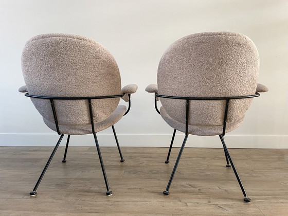 Image 1 of Set aus 2 Kembo Easy Chair 302 – Entwurf von W.H. Gispen – neu bezogen mit Kvadrat