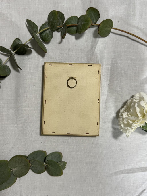 Vintage fotolijst man schaap