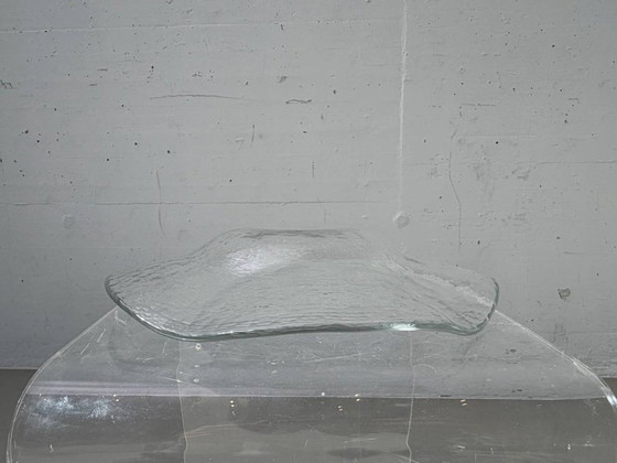 Image 1 of Kleine Glasi Hergiswil Glasschale mit Wellenrand, Schweiz, 1960er–1970er Jahre
