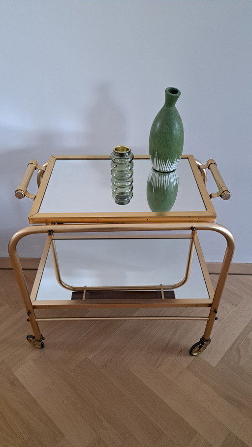 Hollywood Regency serving trolley
