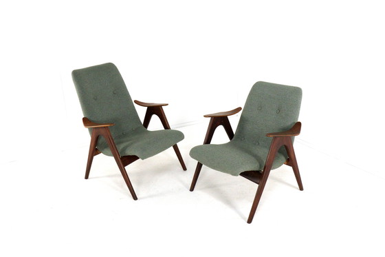 Image 1 of Louis van Teeffelen per Wébé poltrona vintage con rivestimento nuovo