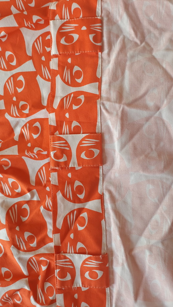 Image 1 of Due tende di design vintage retro arancione