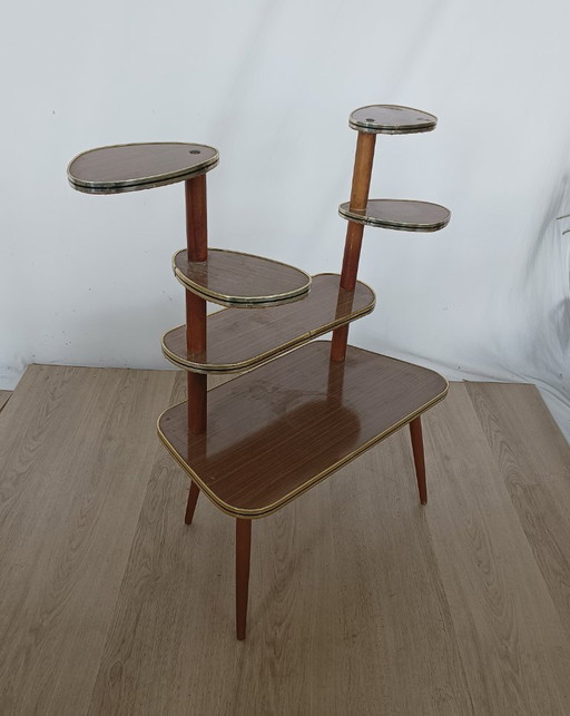 Zestiger Jaren Plantentafel – Metal, Wood