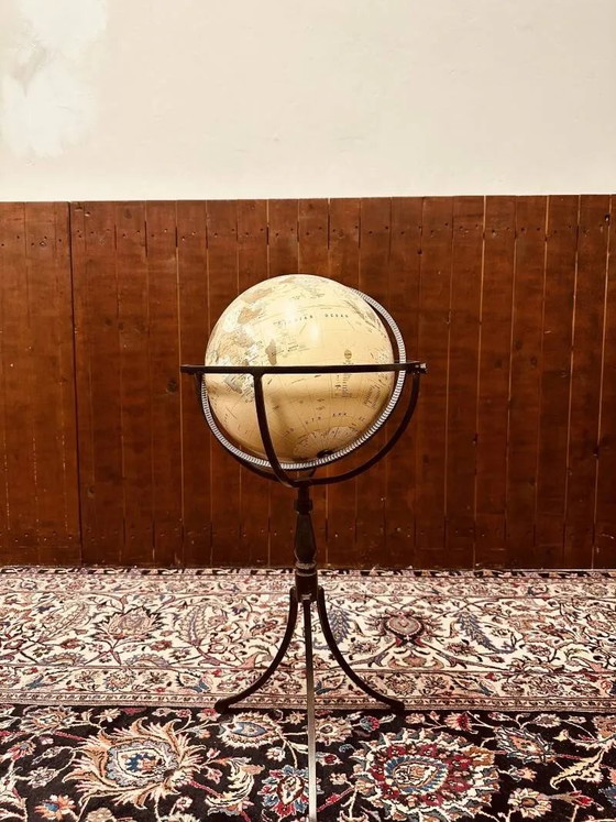 Globe sur pied, Objets déco, Bronze, Bois, Beige (photo 2 sur 7)