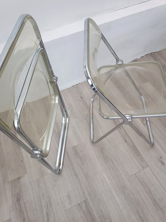 Image 1 of Plia stoelen van Giancarlo Piretti voor Anonima Castelli 1967 Originele Ed