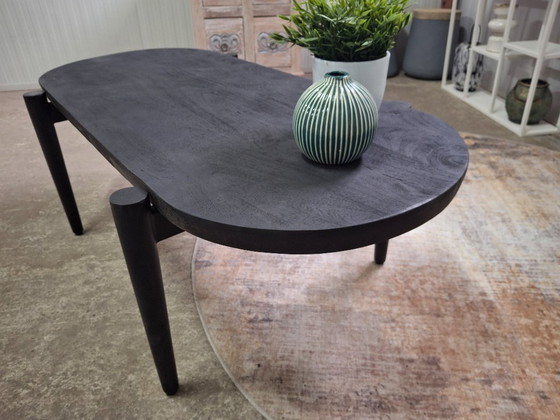 Image 1 of Table basse robuste 120x60cm en bois de manguier et métal, neuve