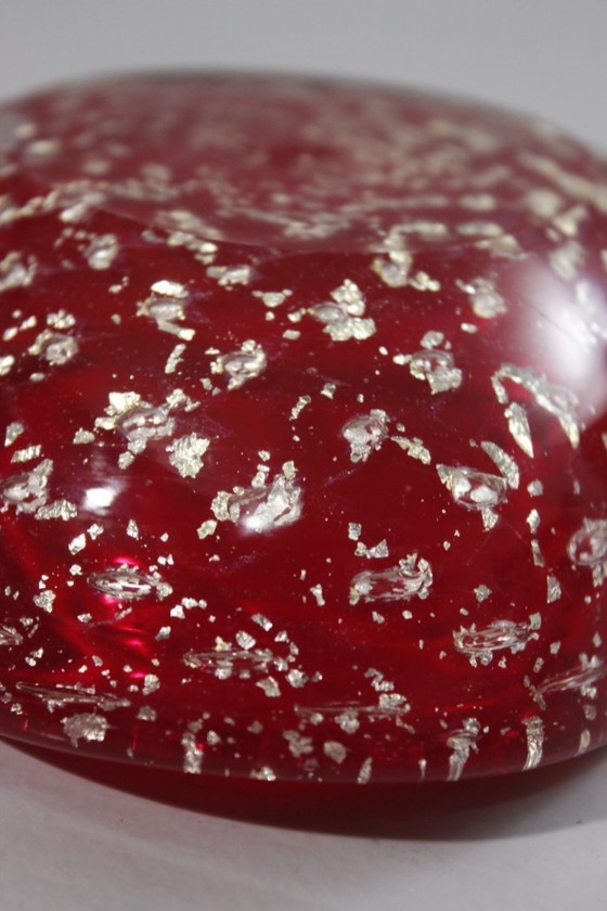 Image 1 of Vassoio portaoggetti in avventurina di Murano, Italia, circa 1970, design in stile Barovier Seguso