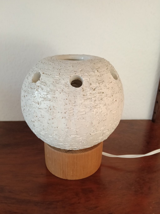 Vintage Space Age Keramik Tischlampe