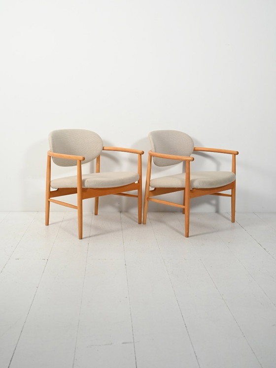 Image 1 of Pair of “Pluto” armchairs by Alf Svensson