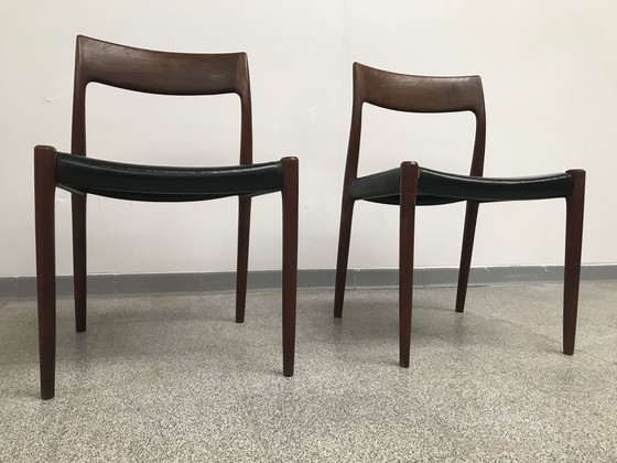 Image 1 of 2x Niel Otto Møller Model 77 Dining Chairs