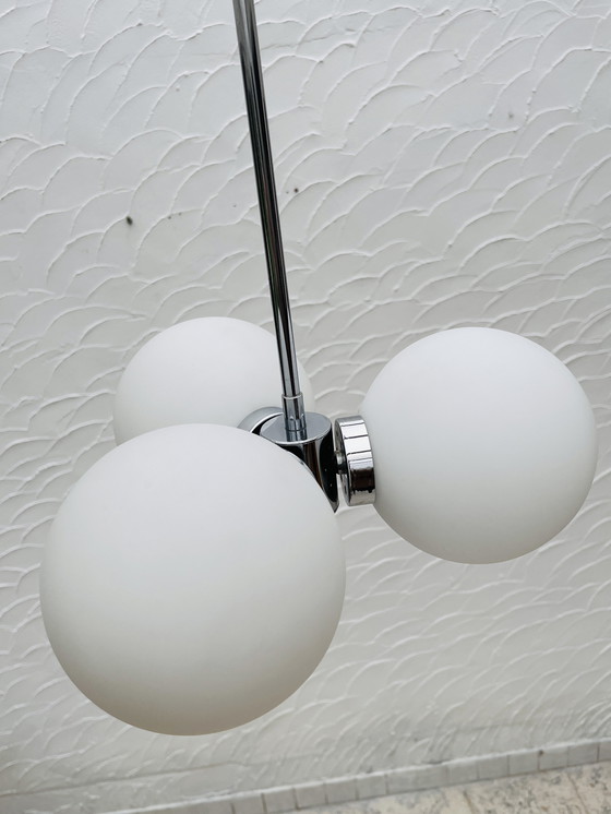 Image 1 of Vintage chrome chandelier