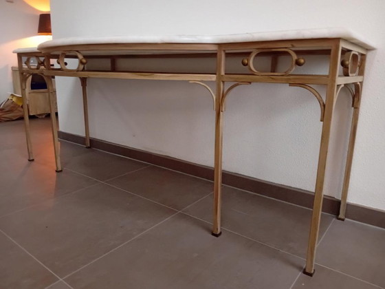 Image 1 of table d'appoint en marbre de Carrare