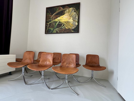 Image 1 of Chaises vintage PK9 PK 9 Poul Kjærholm Kjaerholm de EKC 8 pièces