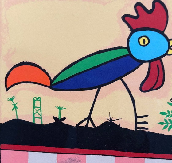 Image 1 of Martin Bradley, silkscreen, title The Chickens