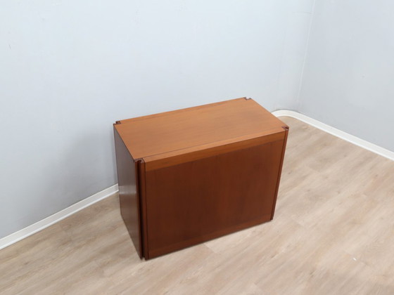 Image 1 of Mobile bar serie Angelo Mangiarotti 4D in noce nazionale anni '70