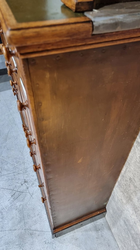 Image 1 of Apothecary Cabinet Drawers Antique Pharmacy Cabinet
