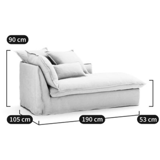 Image 1 of Bank - Chaise longue, nieuw in verpakking