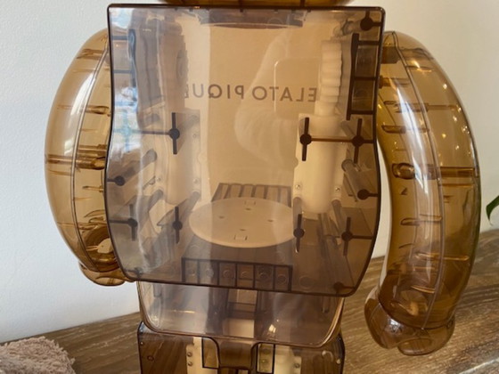 Image 1 of Bearbrick Gelato Pique Marrone Beige BEG 1000% 70cm Medicom 2022