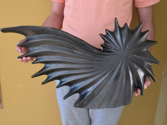 Image 1 of Set Of 2 Large Aluminum Vases, Falling Star