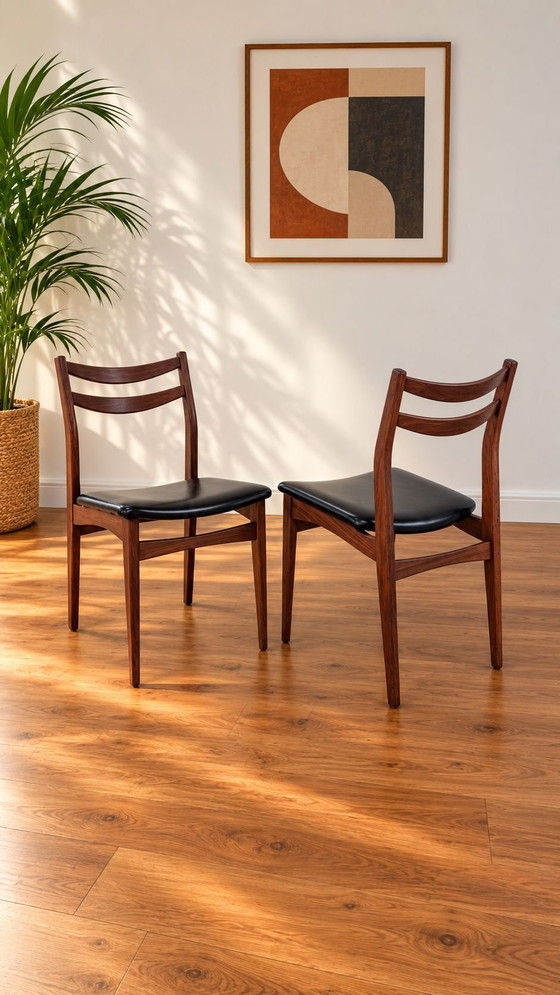 Vintage Scandinavian Design Table and Chairs – Dining set, Wood, Skai (photo 7 of 7)