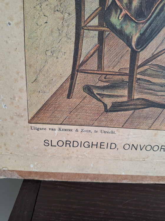 Image 1 of Antieke schoolplaat van H.J. van Lummel 1890-1900