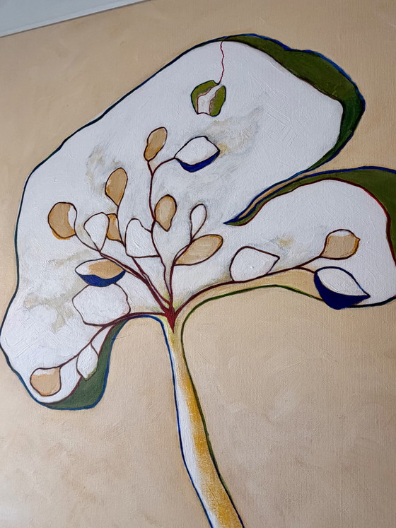 Image 1 of Large Abstract Painting, Annemarie van Schendel (2015) – 110x110 cm