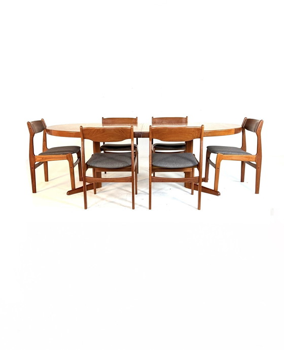 Image 1 of Tavolo da pranzo allungabile vintage danese, Bramin '70