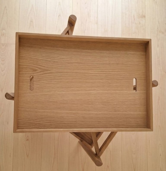 Image 1 of Servierwagen/Trüffeltisch/Beistelltisch aus Eichenholz „Mai Tai“ mit Rollen – Punt Mobles