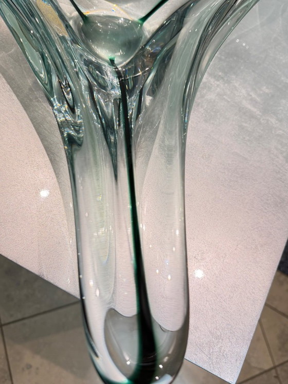 Val Saint Lambert – Large Crystal Freeform Bowl – 1950s – Signed – Val St Lambert (photo 6 of 12)