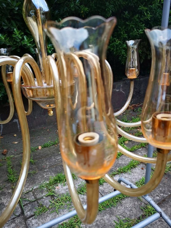 Image 1 of Superbe lustre à seize bras De Majo Murano de grande taille, années 1950/60